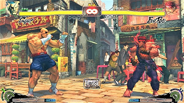 SAGAT VS EVİL RYU  | CPU VS CPU Ultra Street Fighter IV  (Hardest AI)
