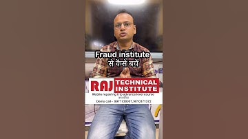 How to avoid fraud institute #mobilerepairingcourse #rajtechnicalinstitute #viral #trending