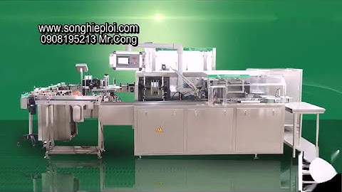 Máy chiết rót vặn nắp thuốc nhỏ mắt