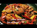 Lomo saltado con  verduras