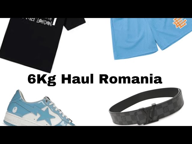 🇹🇩Pandabuy Haul 6kg Romania 🇹🇩Bapesta,Lv belt,Eric Emanuel shorts and  more 