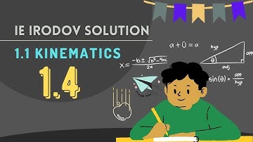1.4 || IE IRODOV SOLUTION || A Point Moves Rectilinearly in one Direction. Fig. 1.1 Shows the...