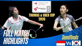 Thomas Uber cup finals 2026 | Thalita Ramadhani Wiryawan 🇮🇩 vs SIM yu jin 🇰🇷 | Semifinals