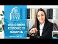 Isth fs maroc  master europen management des ressources humaines bac5