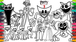 Poppy Playtime Chapter 3 Coloring Pages / How to Color New BOSSES and MONSTERS