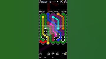 How To Solve Flow Free Hexes Scattered Pack Level 118 11x11 Board Walk Through Solution Walkthrough