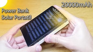 UNBOXING Cargador Solar Portatil Power Bank 20000mAh | En Español!