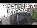 Manchester City team bus arriving at porto team hotel | Ahead of the Champions league final