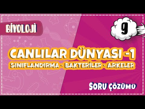 9. Sınıf Biyoloji - Canlılar Dünyası -1 (Sınıflandırma - Bakteriler - Arkeler) | 2022