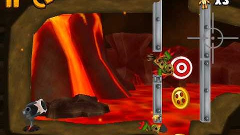 Ragdoll Blaster 3 Magma Basin 4-2 Easy Does It 3 Stars Tutorial Walkthrough