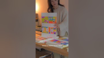 Riso print a calendar with me! #shorts #art #artist #printing #illustration #illustrationartists