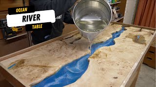 AMAZING OCEAN EPOXY RIVER TABLE 🤩🤩