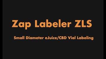 ZLS Small Round Container Labeling eJuice or CBD Vial