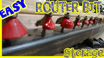 Simple Router Bit Storage