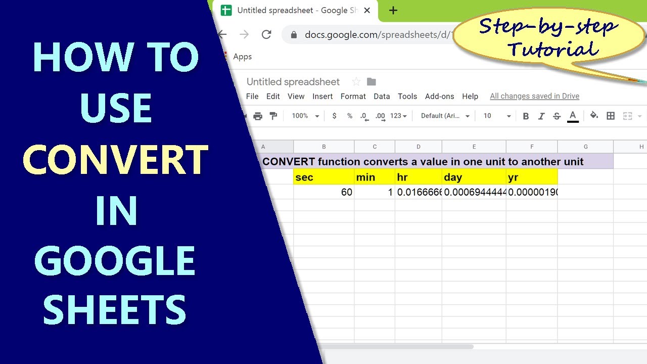 google-sheets-convert-how-to-use-the-convert-function-convert-from-one-unit-to-another-youtube