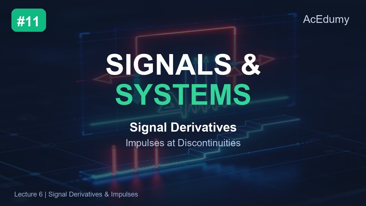Signals & Systems #11 | Signal Derivatives & Impulses at Discontinuities