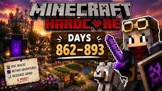 SURVIVING DAYS 862 - 893 IN HARDCORE MINECRAFT! screenshot 5