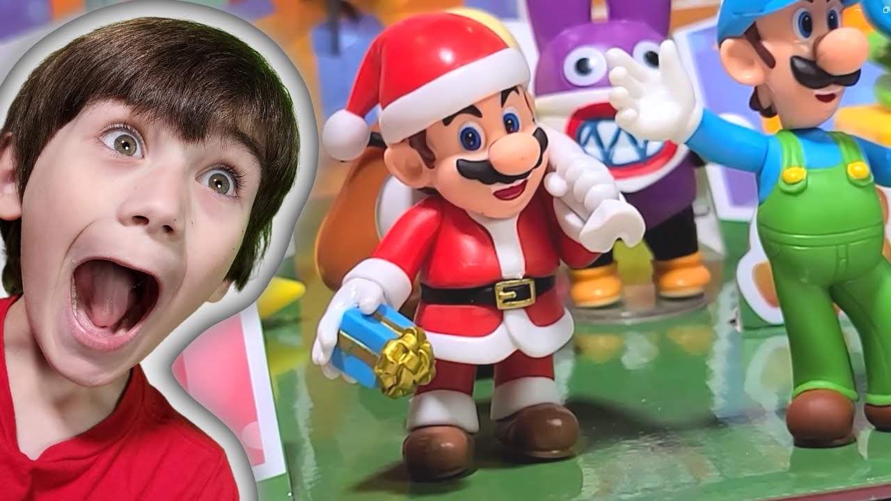 Unboxing the Super Mario Bros advent calendar holiday 2023 #gaming