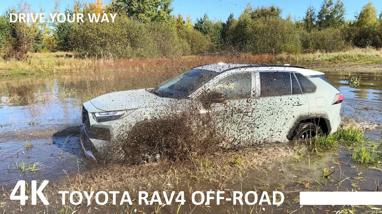 TOYOTA RAV4 HYBRID OFF ROAD TEST in the Mud, Sand, and Water// RAV4  ADVENTURE DRIVING REVIEW 