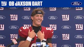 Jaxson Dart: 'It was good to go against another jersey and see guys make plays' | New York Giants