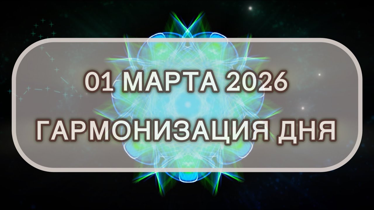 Гармонизация дня 01 марта 2026. Трансформационная МЕДИТАЦИЯ. Позитивные вибрации.