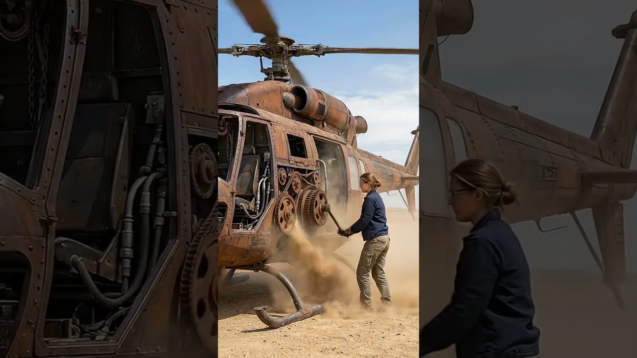 Desert Scrap Helicopter Transformation | Mechanical Build Comes Alive