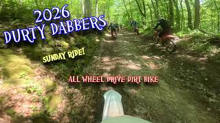 The first dirt road! - Sunday Durty Dabbers 2026 - All wheel drive dirt bike @CHRISTINIAWD