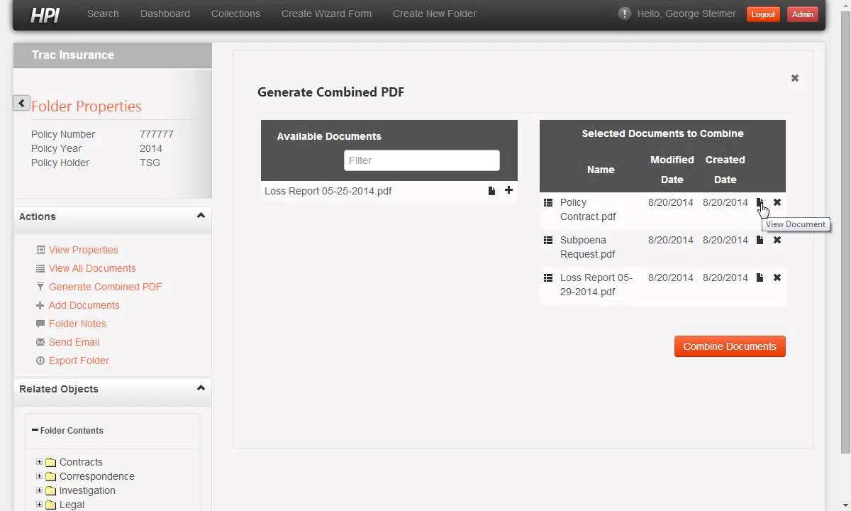 OpenContent Management Suite - Advanced Combine to PDF