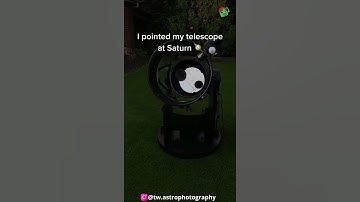 I pointed my telescope at Saturn...@tw.astrophotography