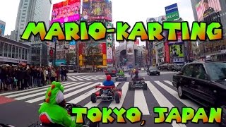 Mario-Karting in Tokyo, Japan