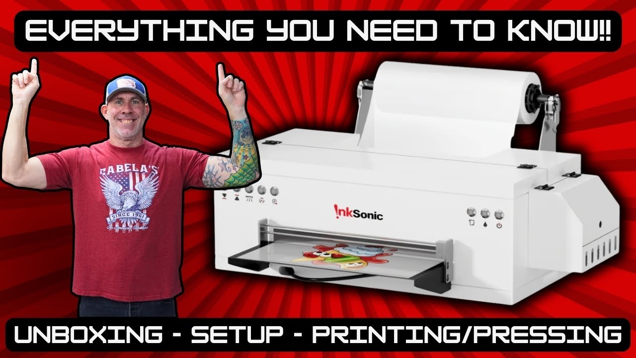 Настройка и обзор принтера DTF INKSONIC C13A | Лучший компактный DTF-принтер для начинающих