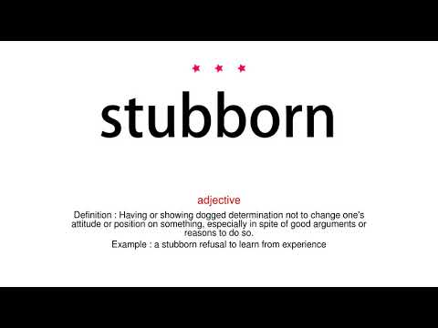 الإنجليزية أسهل - 📌 Meaning of stubborn in English📌 stubborn