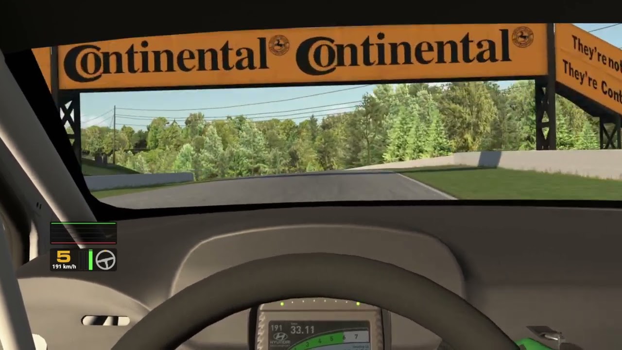 iRacing Onboard Lap: Hyundai Veloster TCR at Canadian Motorsport Park 25S3 TCR Virtual Challenge