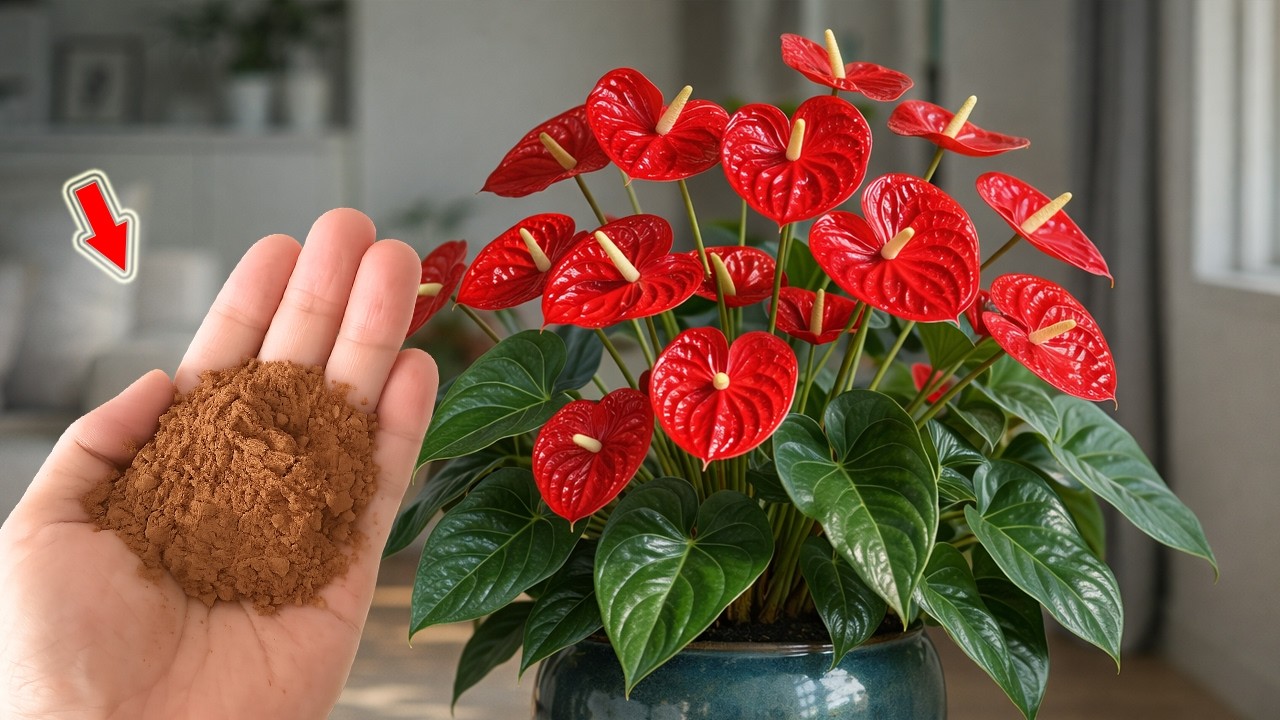 Достаточно одного полива! Любое растение антуриум зацветет мгновенно!