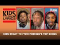 Kids React to Fivio Foreign's Top Songs | Kids on Lyrics | Fuse