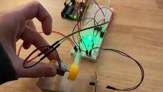 Project 3 Optical Tachometer with Arduino circuit - Reed Hamilton