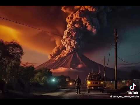 Según una IA así se vería una mega erupción de Popocatépelt