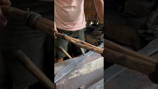 Making kitchen knives from plate steel. #Blacksmith #Handmade #craftsmanship #skill #Ironwork #yt
