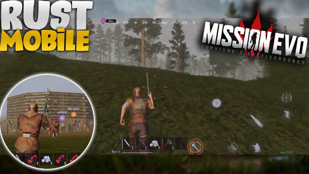 JOGUEI O VERDADEIRO RUST MOBILE? - MISSION EVO