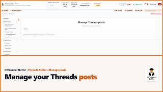 Threads Butler Manage Posts: See and Delete What You Sent to Threads