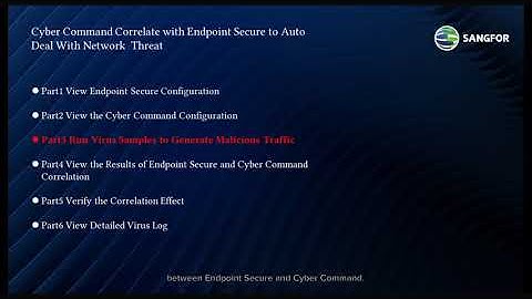 Cyber Command Correlates with Endpoint Secure to Automatically Deal with Network Threat