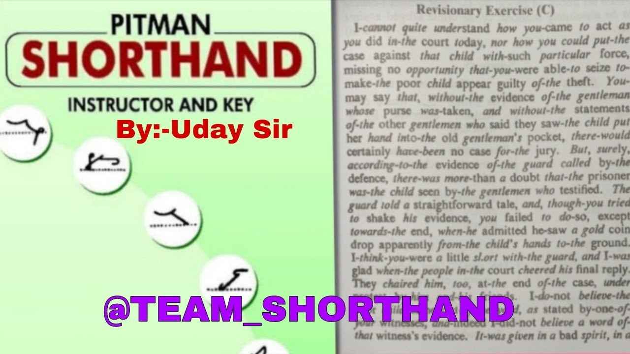 Audio Dictation Revisionary exercise (C) by:- Uday Sir.   @TEAM_SHORTHAND @NITISH_Ni30 