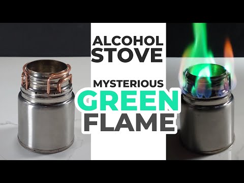 I Built an Alcohol Stove ... Why Did the Flame Turn Green ???