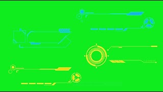 Sci-Fi, Hologram Effect, Green Screen Effect, Futuristic Effect Green Backgroundfundo Verde
