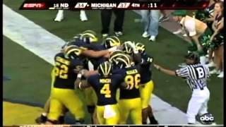 UM vs  Notre Dame 2009 finish
