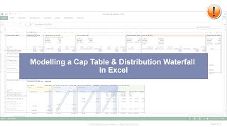 Modelling a cap table & distribution waterfall in Excel screenshot 3