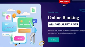 Online banking script with sms alert