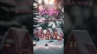 Pink Christmas Greeting ecard template, Winter Snow Card, Holiday Greetings Card, #christmascard