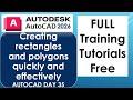 Creating rectangles and polygons quickly and effectively AUTOCAD DAY 35
