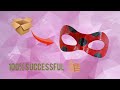 Handmade miraculous ladybug mask so easy 👍😍 with cardboard ll made by Pinky